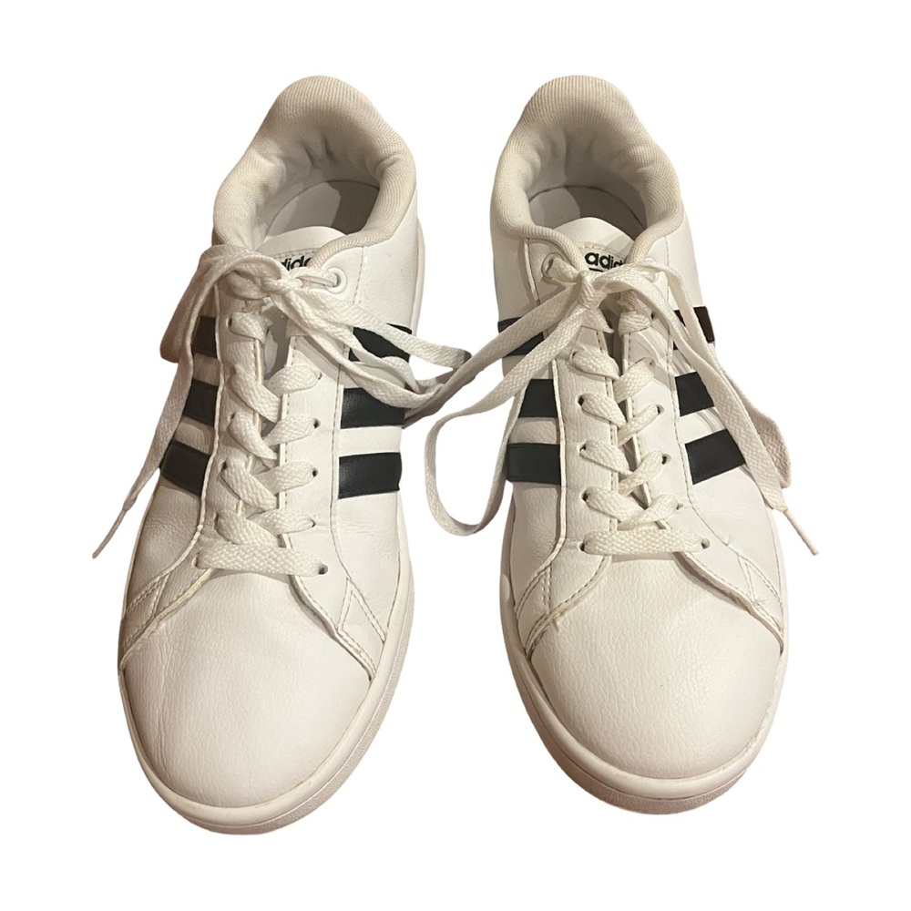 Adidas Neo Cloudfoam White and Black Sneakers